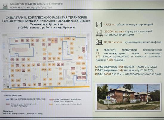 Переселение из ветхих и аварийных домов стартует в Правобережном округе Иркутска в рамках программы комплексного развития территории