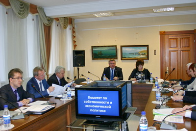 Проект закона, новую программу экономического развития и отчеты рассмотрели на заседании комитета по собственности 